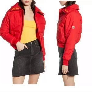 fila uo exclusive nariko cropped puffer jacket